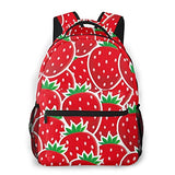 Multi leisure backpack,Strawberry Themed Botany Seeds Yummy Food Org, travel sports School bag for adult youth College Students