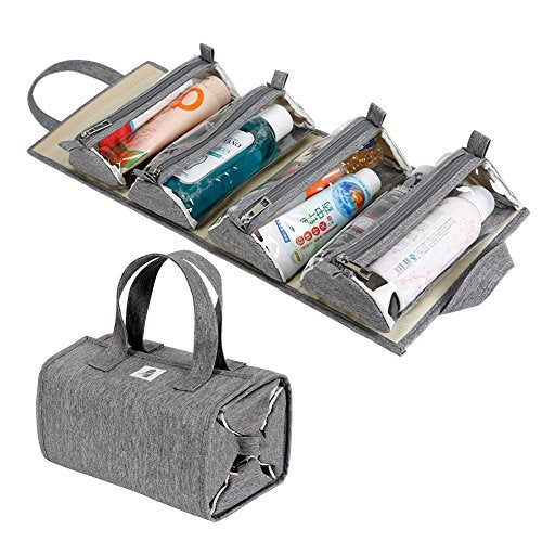 Dlala Household Grooming Kit Travel Bag for Cosmetic Makeup Pouch Makeup  Bag Kit Storage Organizer Travel Toiletry Vanity Bag with Compartment for