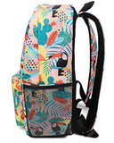 FITMYFAVO 15" Tropical Paradise Ultralight Backpack | Bookbag | Daypack with YKK zippers for