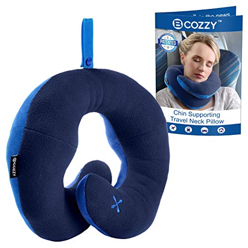 BCOZZY Chin Supporting Travel PillowSupports the Head, Neck and Chin in in  Any Sitting Position. A Patented Product. Adult Size, NAVY : :  Clothing, Shoes & Accessories