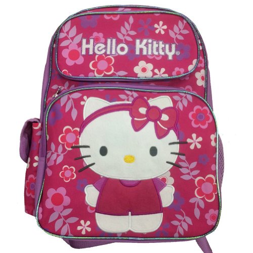 Shop Hello Kitty Flowers Black/Pink Backpack – Luggage Factory