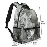 Multi leisure backpack,American Staffordshire Terrier Bulldog Veteri, travel sports School bag for adult youth College Students