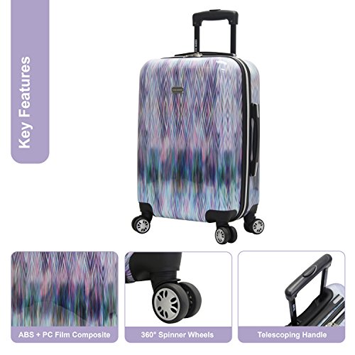 Steve Madden Designer Luggage Collection- 3 Piece Softside Expandable Lightweight Spinner Suitcases- Travel Set Includes Under Seat Bag, 20-inch