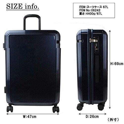 Shop ace.TOKYO Ripple-Z suitcase 06242 black – Luggage Factory