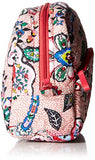 Vera Bradley Iconic Large Cosmetic, Signature Cotton, stitched Flowers