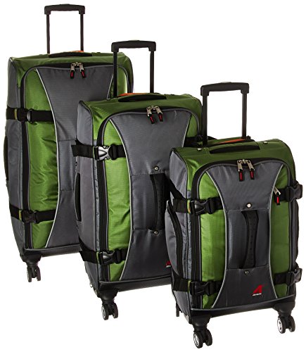 Athalon Hybrid Spinners Luggage 3 Pc Set Grass Grass Green Gray