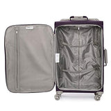 IT Luggage 31.5" World's Lightest 8 Wheel Spinner, Purple Pennant With Cobblestone Trim