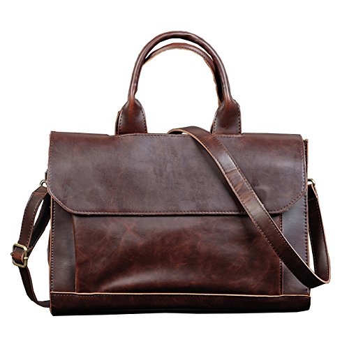 Faux leather hot sale satchel mens