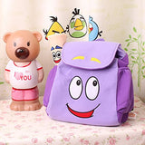 Dora Explorer Backpack Rescue Bag with Map,Pre-Kindergarten Toys PurpleZhicheng