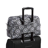 Vera Bradley Iconic Compact Weekender Travel Bag, Signature Cotton, Charcoal Medallion