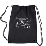 Backpack Cemetery Gates Tribute Rip Vinnie Black Drawstring Backpack