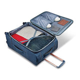 American Tourister Checked-Medium, Blue Denim