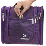 Hanging Toiletry Bag By Freegrace - Premium Large Travel Essentials Organizer - Durable Metal