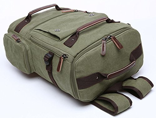 Shop GINGOOD Canvas Backpacks Vintage Rucksac – Luggage Factory