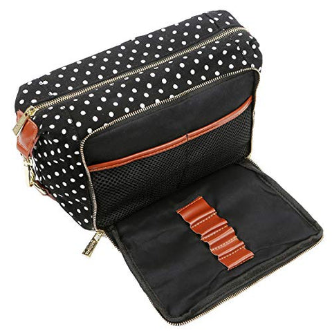 BAOSHA HB-14 Canvas Travel Tote Duffel Bag Carry on Weekender Overnight Bag  Oversized for Women and Ladies, Black Dot… - Shop online at low price for  BAOSHA HB-14 Canvas Travel Tote Duffel