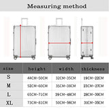 WUJIAONIAO Travel Luggage Cover Spandex Suitcase Protector Washable Baggage Covers (S (for 18-20 inch luggage), Go Travel)