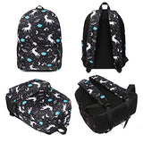 FITMYFAVO 15" Unicorn Ultralight Backpack | Bookbag | Daypack with YKK zippers for Teens & Adults