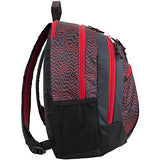 Fuel Sport Active Multi-Functional Backpack, Black/Red Wavy Lines