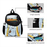 Girl and Boy Classic Anime Canvas Backpack School Bag Rucksack Bag Sai-Lor Mo-Ons Litttle Pocket Backpack(Black)