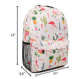 FITMYFAVO 15" Flamingo Ultralight Backpack | Bookbag | Daypack with YKK zippers for Teens & Adults