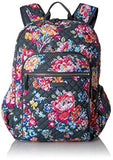 Vera Bradley Iconic Campus Backpack, Signature Cotton, pretty Posies