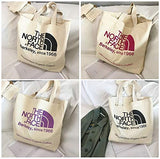 THE NORTH FACE 100% Organic Cotton Tote Shoulder Bag, Large-Capacity Anywhere Canvas Bag, Berkeley, since 1966 (Purple)