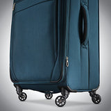 Samsonite Advena Expandable Softside Checked Luggage with Spinner Wheels, 25 Inch, Teal