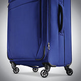 Samsonite Advena Expandable Softside Checked Luggage with Spinner Wheels, 25 Inch, Cobalt Blue