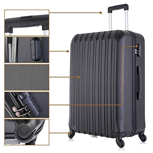  yotefe 4 Piece Hardshell Luggage Set with Spinner Wheels Carry  On Suitcase Set Luggage Sets Travel Luggage 4 PCS Suitcases With Wheels  (Champagne gold)