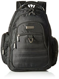 Kenneth Cole Reaction 1680d Polyester Dual Compartment 15.6" Laptop Backpack, Black