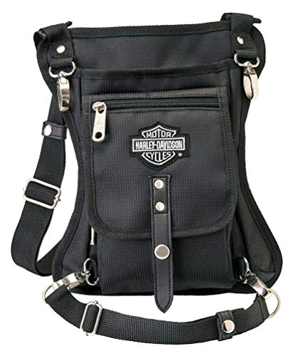Large Harley-Davidson Black Leather Shoulder Bag