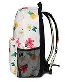 FITMYFAVO 15" Hawaiian Pineapple Ultralight Backpack | Bookbag | Daypack with YKK zippers for Teens