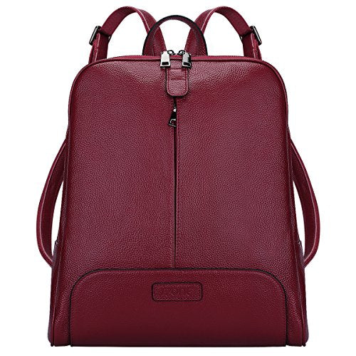 Womens Leather Backpack Red color | Fantini Pelletteria