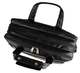 Crossbody Bag, Berchirly Genuine Leather Tote Briefcase Shoulder Laptop Bag
