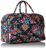 Vera Bradley Iconic Compact Weekender Travel Bag, Signature Cotton, pretty Posies