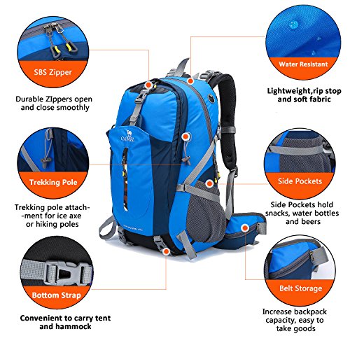 Shop CAMEL CROWN 40L Lightweight Backpack Wat – Luggage Factory