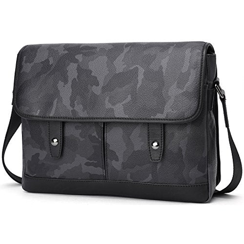 Leather Computer Bag, Laptop Handbag Purse | Mayko Bags Black