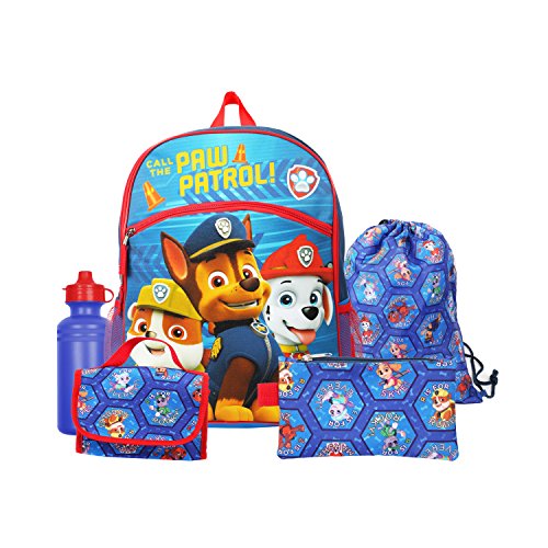 Paw Patrol Boys School Backpack Lunch box Book Bag Toddler Kids