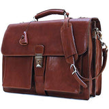 Floto Luggage Novella Briefcase, Brown, One Size