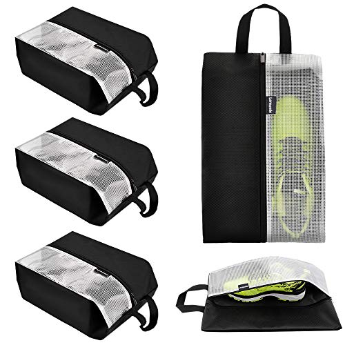 Lermende Travel Shoe Bags Waterproof Nylon Organizer Storage Tote