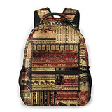 Multi leisure backpack,Patchwork African Grunge Print, travel sports School bag for adult youth College Students