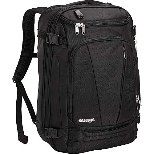 eBags TLS Mother Lode Weekender Convertible with USB Port Black w USB