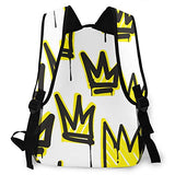 Multi leisure backpack,Fashion Black And White Graffiti Hand Drawing, travel sports School bag for adult youth College Students