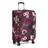 Vera Bradley Iconic Large Spinner, Bordeaux Meadow, One Size