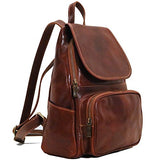 Livorno Full Grain Leather Backpack Knapsack