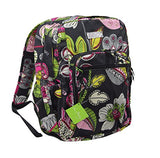 Vera Bradley Womens Lighten Up Medium Backpack Moon Blooms Backpack