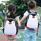 Deer Mum Kids Children Cute Cartoon Animal Schoolbag Toddler Backpack Neoprene Backpack (penguin)