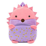 Cute Toddler Backpack,Cartoon Cute Animal Plush Backpack Toddler Mini School Bag for Kids Age 1-5 Years Old(hedgehog)