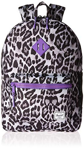 Herschel Kids' Heritage Youth XL Children's Backpack Snow Leopard/Deep Lavender One Size