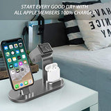 OLEBR Aluminum Alloy Charging Stand for iWatch 4 Watch Charging Stand for AirPods, iWatch Series